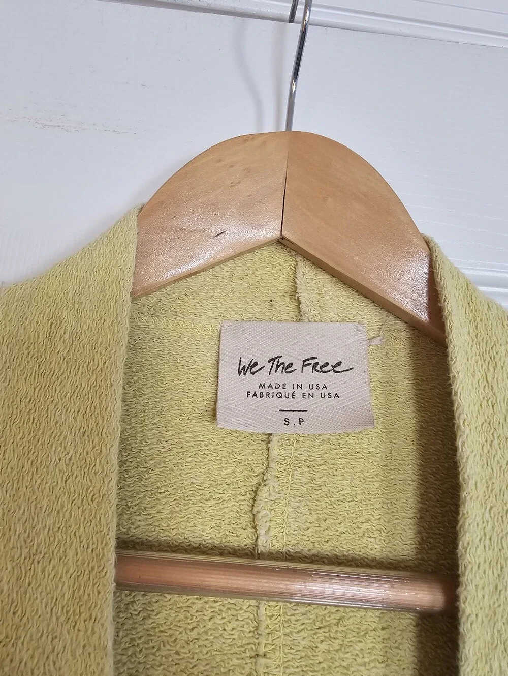 Free People We The Free Deep Pockets Kimono Cardigan In Yellow Size Small - Picture 4 of 6